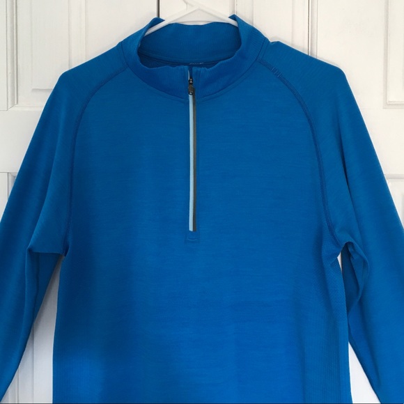 💎HP💎-Lululemon Metal Vent Tech 1/2 Zip Men’s Blue Sz M - Picture 3 of 13